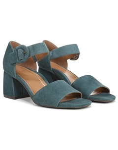 Босоножки на блочном каблуке Chardonnay, bodega blue suede Vionic