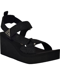 Платформенные босоножки на танкетке Daysa, black Guess