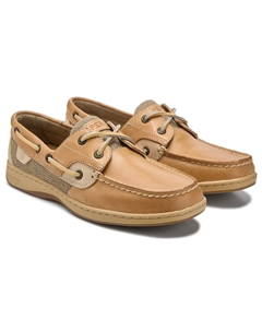 Кожаные туфли-лодочки Bluefish 2 eye, linen/oat leather Sperry
