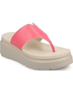 Женские пляжные тапочки на танкетке, coral Journee