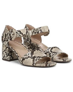 Блочные босоножки на каблуке Chardonnay, ivory snake print leather Vionic