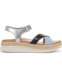 Босоножки на танкетке Mar, navy multi leather Vionic