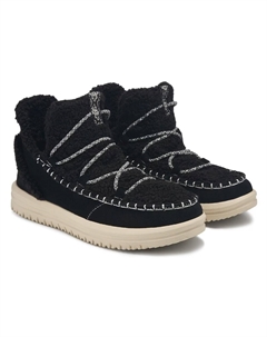 Уютные замшевые ботинки Camden, black suede Hey dude