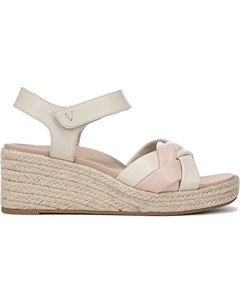 Босоножки на танкетке Saratoga wedge sandal, cream / cameo rose leather Vionic