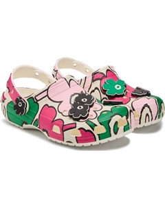 Marimekko цветочные классические сабо, multi Crocs