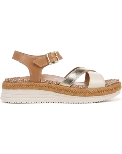 Босоножки на танкетке Mar wedge sandal, camel/gold brown leather Vionic