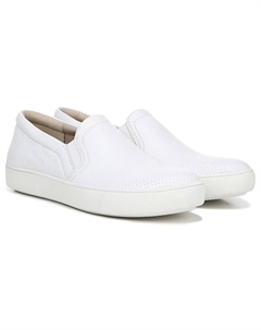 Marianne кеды без шнурков от, white perforated leather Naturalizer