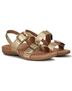 Сандалии на ремешке Reese, gold metallic leather Vionic