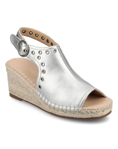 Эспадрильи на танкетке Crisie, silver Journee