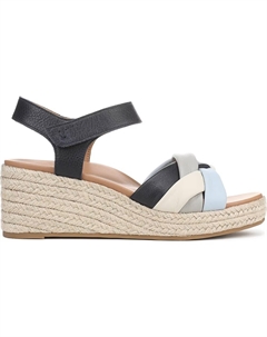 Сандалии на танкетке Saratoga, navy multi leather Vionic