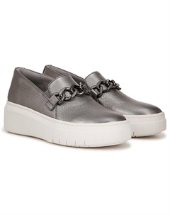 Daphne слипоны от, pewter leather Naturalizer