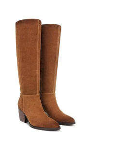 Высокие сапоги до колена, saddle brown suede Naturalizer