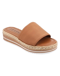 Широкие эспадрильи-слайды Rosey от, tan Journee
