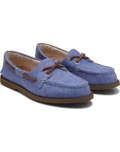 Оригинальные легкие ботинки для лодки на 2 глазка, french blue chambray Sperry