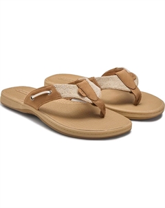 Женские сандалии-тонги Butterfish, cognac natural Sperry