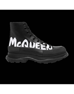 Ботинки Tread Slick Boot 'Graffiti Logo - Black', черный Alexander mcqueen
