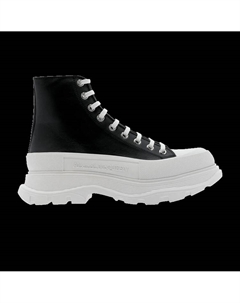Ботинки Tread Slick Boots 'Black White', черный Alexander mcqueen