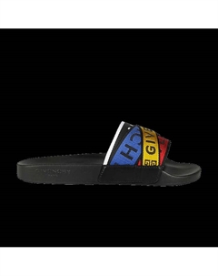 Кроссовки Slide 'Logo Webbing - Black Multi', черный Givenchy