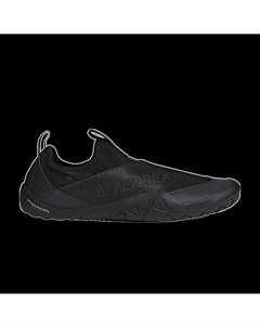 Тапочки Terrex Climacool Jawpaw Slip-On 'Triple Black', черный Adidas