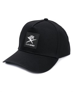 Plein sport кепка с вышитым логотипом один размер черный Plein sport