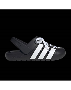 Сабо Adilette Clog 2.0 'Black White', черный Adidas
