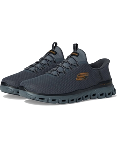 Кроссовки Glide-Step Noxus Hands Free Slip-in, цвет Charcoal/Orange Skechers