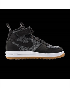 Ботинки Lunar Force 1 Flyknit Workboot 'Black White', черный Nike