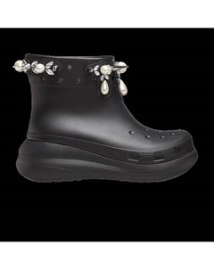 Ботинки Simone Rocha x Classic Crush Boot 'Black', черный Crocs