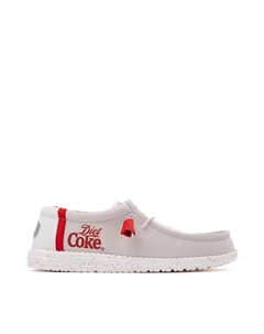 Слипоны Mens x Coca-Cola Wally Diet Coke Slip-On Casual Shoe, серый Hey dude