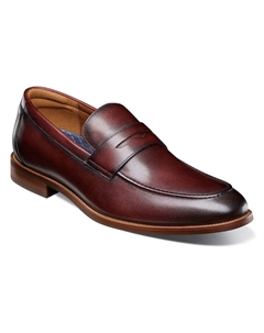 Мокасины с мокасинным носком и карманом для монеты, burgundy Florsheim