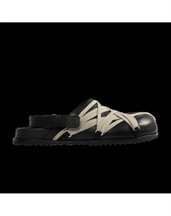 Мюли Megalaced Mule Granola 'Black', черный Rick owens