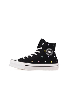 Кроссовки Chuck Taylor All Star Lift High-Top Sneaker, цвет Black/Polka Dots Converse