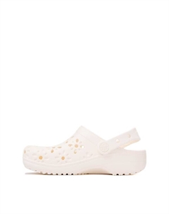Сабо Classic Floral Cut-Out Clog, цвет Chalk Crocs
