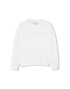 Детская хлопковая толстовка, белый Michael kors