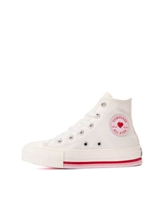 Кроссовки Chuck Taylor All Star Lift Love Me Lots High-Top Sneaker, белый Converse