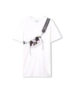 Хлопковое платье дети, розовый Marc jacobs