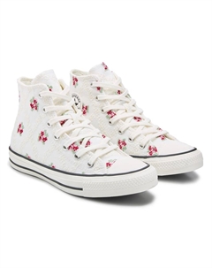 Детские кеды на толстой подошве chuck taylor all star lift высокие от, white/floral Converse