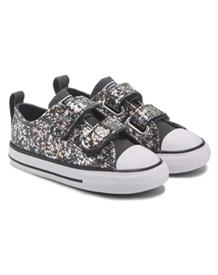 Детские кеды chuck taylor all star 2v для малышей, grey glitter Converse