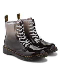 Детские ботинки для боя 1460 от для маленьких детей, silver glitter Dr. martens