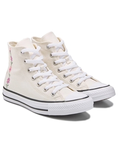 Детские кеды на толстой подошве Chuck Taylor All Star Lift высокие big kid от, off white/pink floral Converse