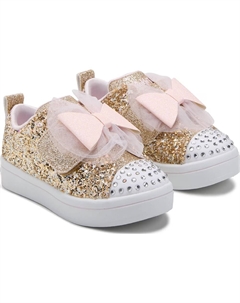 Детские светящиеся кроссовки twi-lites 2.0 для малышей, gold glitter multi Skechers