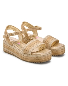 Детские сандалии на танкетке jcally для маленьких/больших детей, natural Steve madden