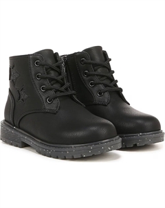 Детские ботинки на толстой подошве для малышей и маленьких детей rena-ti lug sole boot, black faux leather Blowfish malibu