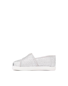 Слипоны Alpargata Slip-On Casual Shoe, цвет Silver Iridescent Glimmer Toms