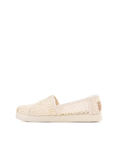 Слипоны Alpargata Crochet Slip-On Casual Shoe, цвет Natural Toms