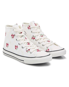 Детские кеды высокие Chuck Taylor All Star от для малышей, white/floral Converse