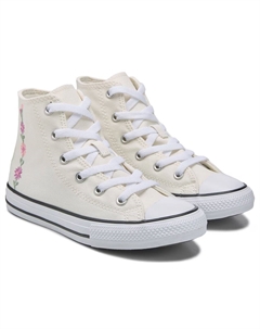 Детские кеды Chuck Taylor All Star высокие малышковые, off white/pink floral Converse
