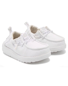 Детские повседневные туфли-слипоны lildude для малышей, white Hey dude