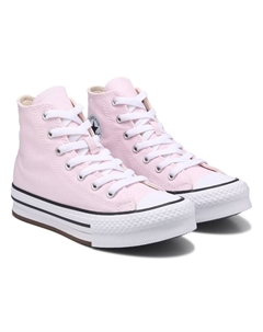 Детские кеды на толстой подошве chuck taylor all star lift high top от для малышей, sugar berry pink/white Converse