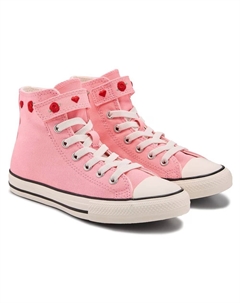 Детские кеды Chuck Taylor All Star High Top для малышей, pink/red valentine Converse